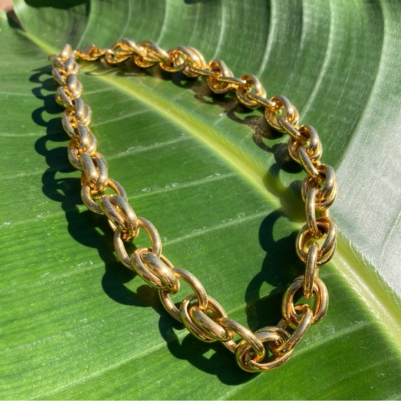Jewelry Vintage 7s Gold Chain Double Link Costume